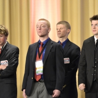 Robert Bobo and Davey McGinnis of Mount Pleasant High School received 9th place in Music Production.