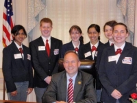 The State Officer Team with the Delaware Governor, Jack Markell at Legislative Appreciation Day