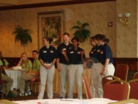 The State Officer Team making a presentation at State Officer Training
