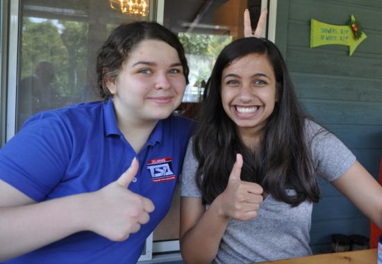 Bridgette Spritz, Delaware TSA President & Pratyusha Gupta, National TSA President